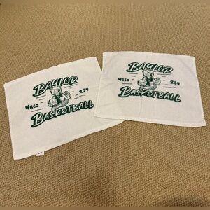 baylor basketball white printed towels - HIT!